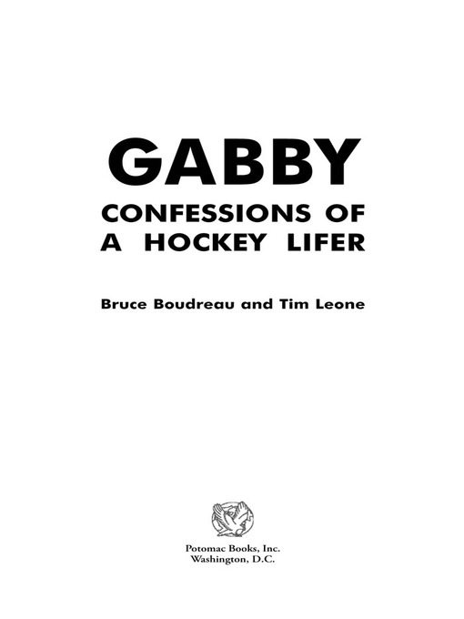 Title details for Gabby by Bruce Boudreau - Available